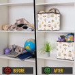 Mystical Elements In Cartoon Style With Rainbow Hand Cactus And Moon Storage Bin Storage Cube