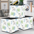 Baby Elephants In The Jungle With Tropical Leaves Storage Bin Storage Cube
