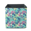 Psychedelic Abstract Artwork With Wave Decorative Art Design Storage Bin Storage Cube