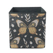Moth Flower And Leaves Night Butterfly Nature Storage Bin Storage Cube
