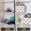 Cow In Sketch Doodle Style With Funny Air Balloons Storage Bin Storage Cube
