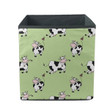 Cute Smile Cows And Gold Bell Storage Bin Storage Cube