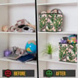 Colorful Floral With Tiger Leopard And Exotic Tropical Leaves Storage Bin Storage Cube