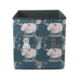 Smiling Wolf Face With Cat And Pig Storage Bin Storage Cube