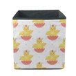 Cute Little Chicken With Wreath In Easter Egg Shell Storage Bin Storage Cube