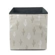 Minimalist Style With Cactuses Plants On Gray Background Storage Bin Storage Cube