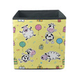 Cows And Sheep With Gifts And Balloons Storage Bin Storage Cube