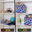 Retro Abstract Background With Eyes And Stars Hand Drawn Pattern Storage Bin Storage Cube