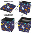 Cartoon Cute Dog Flies In Space Isolated Background Storage Bin Storage Cube