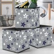 Fallen American Flag In The Form Of Stars On Gray Background Storage Bin Storage Cube