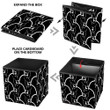Abstract Hand Drawing Horse Head Silhouettes Storage Bin Storage Cube