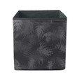 Dark Theme Tropical Needles Plants Camouflage Grunge Pattern Storage Bin Storage Cube