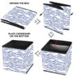 Lively Sea Waves By Hand Drawn Illustration Storage Bin Storage Cube
