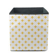 Yellow And White Repeating Diamond Star Background Storage Bin Storage Cube