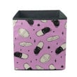 Psychedelic Pattern With Pills And Capsules On Pink Background Storage Bin Storage Cube