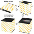 Yellow And White Repeating Diamond Star Background Storage Bin Storage Cube