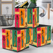 Colorblocks Background With Beautiful African Women And Vases Storage Bin Storage Cube