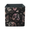 Tatto Art Style With Four Eyed Lady And Cat Storage Bin Storage Cube