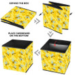 Watercolor Bees And Honeycombs Drawn In Cartoon Style Storage Bin Storage Cube