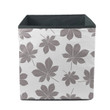 Gray Brown Autumn Leaves On Light Background Storage Bin Storage Cube