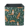 Daily Moments Of Cute Fox In Green Forest Design Storage Bin Storage Cube