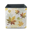 Modern Abstract Pastel Yellow Green Maple Leaves Storage Bin Storage Cube