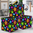 Disco Mosaic Bright Shiny Sparkles Stars In Different Colors Storage Bin Storage Cube