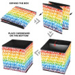 Fantastic Pattern With Messy Rainbow Scribble Texture Storage Bin Storage Cube
