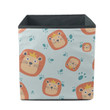 Smiling Happy King Of The Jungle Lion Storage Bin Storage Cube