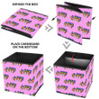 LQBT Rainbow Love Words Isolated On Pink Background Storage Bin Storage Cube