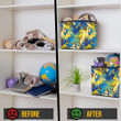 Tropical Floral Summer With Monstera And Leopard Storage Bin Storage Cube