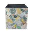 Tropical Leaves With Colorful Birds Storage Bin Storage Cube