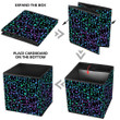 Bright Cat Silhouettes And Scattering Stars Storage Bin Storage Cube