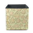 Repetitive And Symmetric Background With Mapple And Vine Leaf Storage Bin Storage Cube