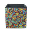 Psychedelic Floral And Plants Element Colorful Pattern Storage Bin Storage Cube