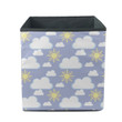 Beautiful Sky With Yellow Sun And Cloud Storage Bin Storage Cube