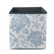 Summer Vacation With Swimming Blue Turtle Doodles Storage Bin Storage Cube