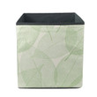 Amazing Green Leaves Illustration On White Background Storage Bin Storage Cube