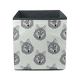 Theme Cartoon With Adorable Wolf Head Storage Bin Storage Cube
