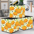 Watercolor Cartoon Bright Floral Pumpkin And Bee Storage Bin Storage Cube