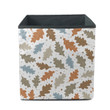 Repeating Autumn Pattern With Colored Maple Leaves Storage Bin Storage Cube