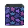 Pink Purple Blue Turtles On Dark Background Storage Bin Storage Cube