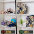 Abstract Palm Leaves Filled Animal Skin Camo Pattern Storage Bin Storage Cube
