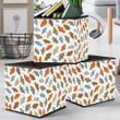 Repeating Autumn Pattern With Colored Maple Leaves Storage Bin Storage Cube