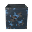 Hand Drawn Beautiful Butterflies On Dark Background Storage Bin Storage Cube