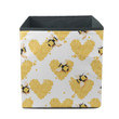 Honeycomb In The Form Of Heart And Bees Storage Bin Storage Cube