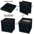 Cartoon Cute Cat Silhouettes Neon Style Storage Bin Storage Cube