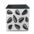 Black And White Sunflower Seeds Pattern Storage Bin Storage Cube