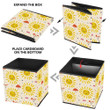 Funny Sun With Smiling Cloud And Rainbow Storage Bin Storage Cube
