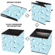 Bright Blue Flying Dragonfly And Rainbows Storage Bin Storage Cube